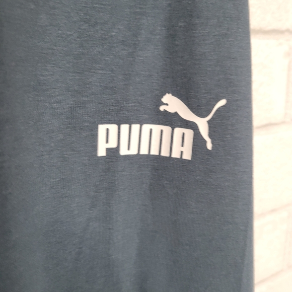 Puma Slate Blue Stretchy Wide Bootcut Yoga Pants - Picture 2 of 7